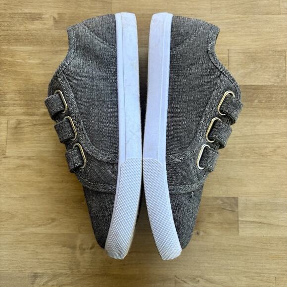 Fabkids Casual School Shoes Easy closure Multi Strap Sneaker Grey size US 4 - Picture 6 of 12